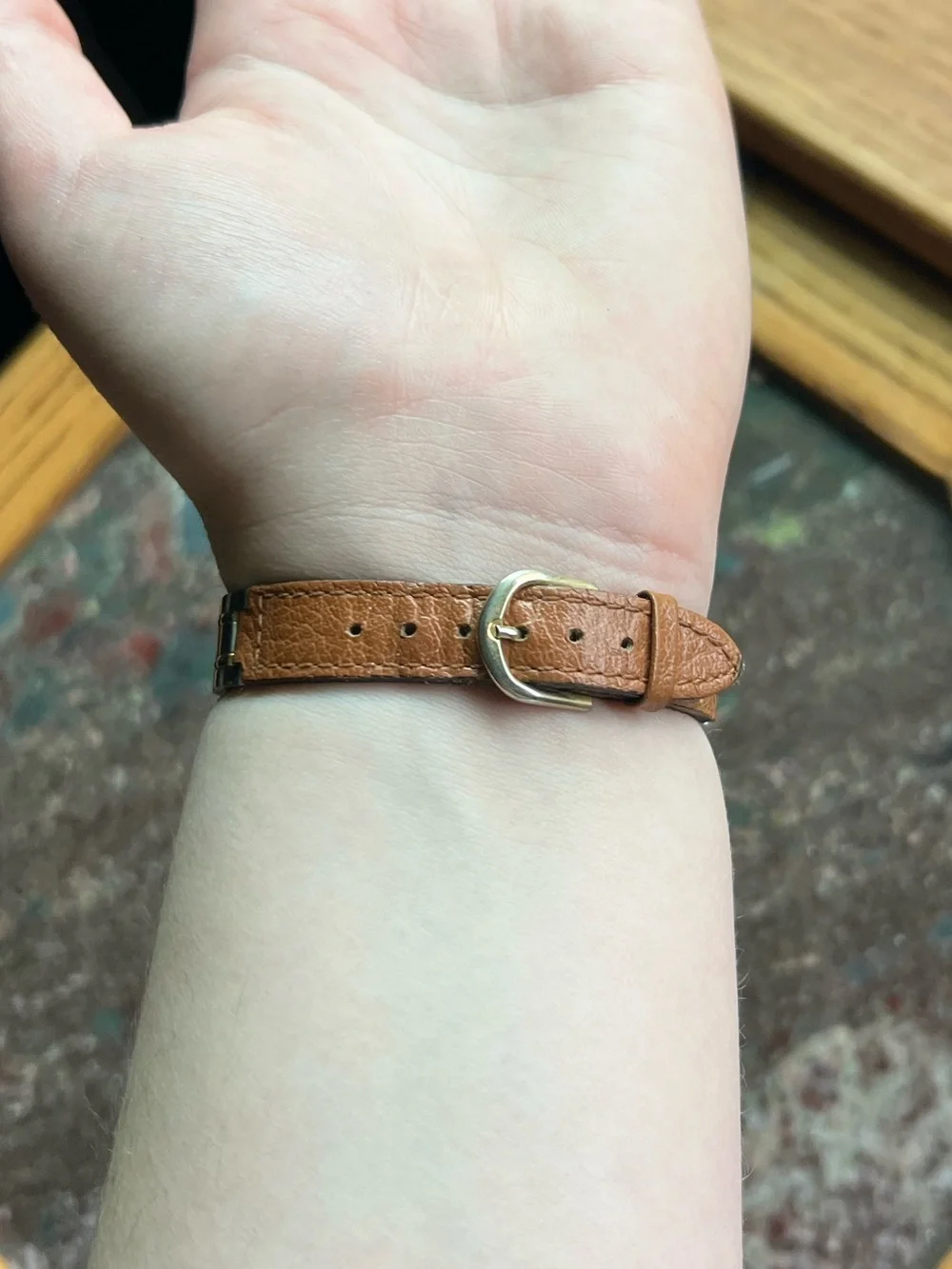 Express Leather Wristwatch